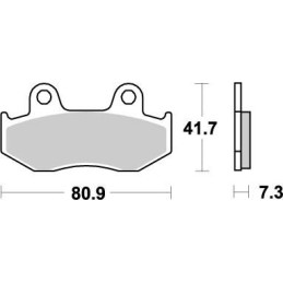 Pastillas de freno sinterizadas Moto-Master Nitro - 90421