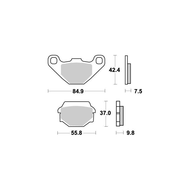 Pastillas de freno sinterizadas Moto-Master Nitro - 91121