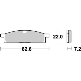 Pastillas de freno sinterizadas Moto-Master Nitro - 91221