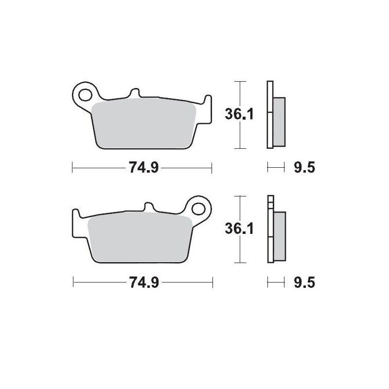 Pastillas de freno sinterizadas Moto-Master Racing GP - 91812