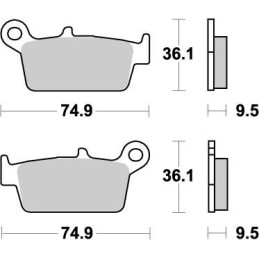 Pastillas de freno sinterizadas Moto-Master Nitro - 91821