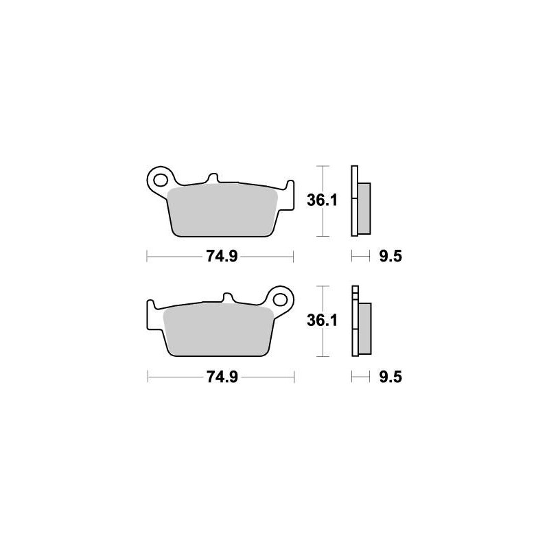 Pastillas de freno sinterizadas Moto-Master Nitro - 91821