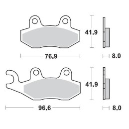 Pastillas de freno sinterizadas Moto-Master Racing - 91911