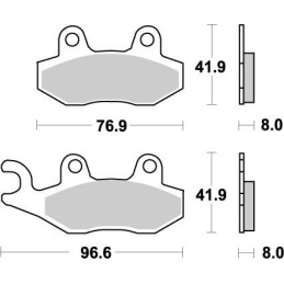 Pastillas de freno sinterizadas Moto-Master Nitro - 91921