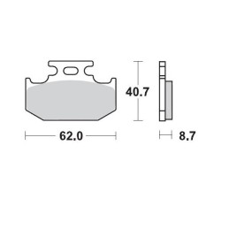 Pastillas de freno sinterizadas Moto-Master Racing - 92211