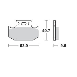 Pastillas de freno sinterizadas Moto-Master Racing - 92811