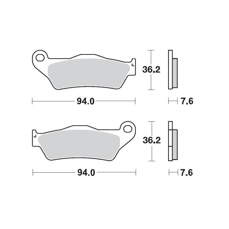 Pastillas de freno sinterizadas Moto-Master Racing - 93011