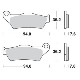 Pastillas de freno sinterizadas Moto-Master Nitro Sport - 93022