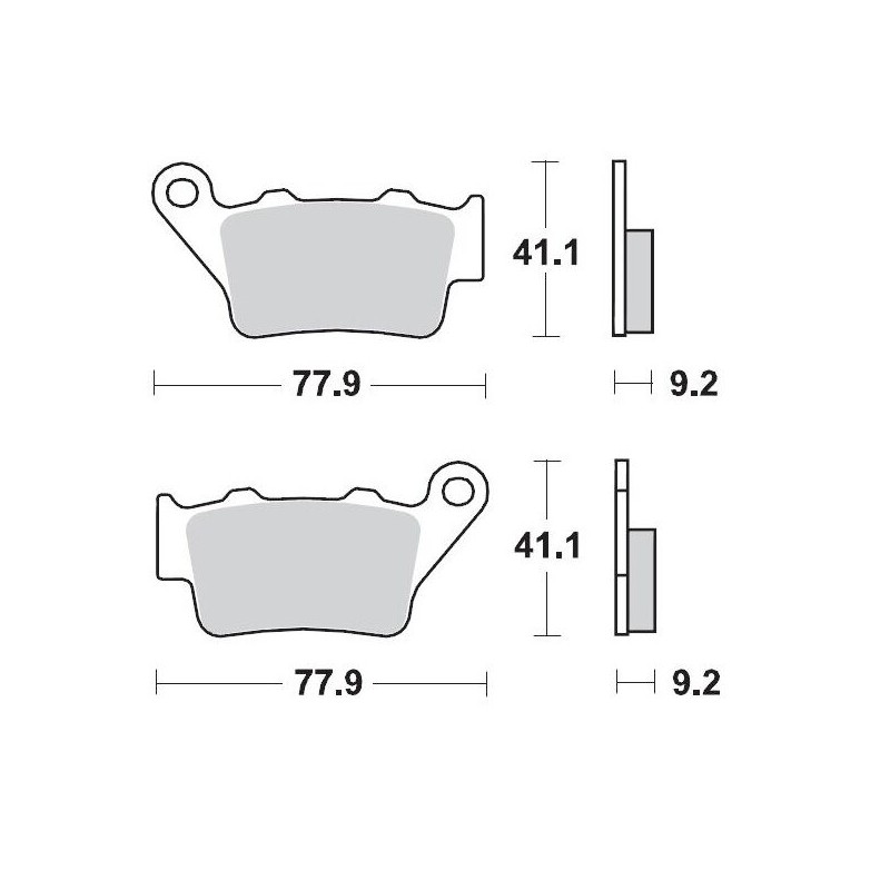Pastillas de freno sinterizadas Moto-Master Racing - 93211