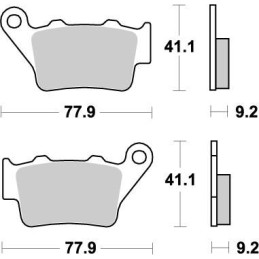 Pastillas de freno sinterizadas Moto-Master Nitro - 93221