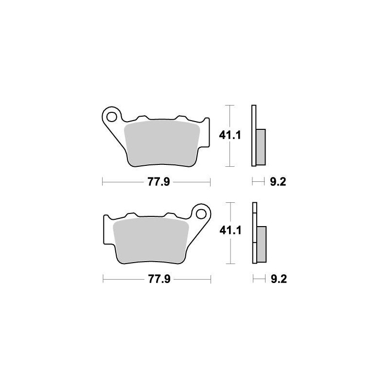 Pastillas de freno sinterizadas Moto-Master Nitro - 93221