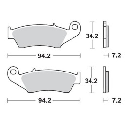 Pastillas de freno sinterizadas Moto-Master Racing GP - 93412