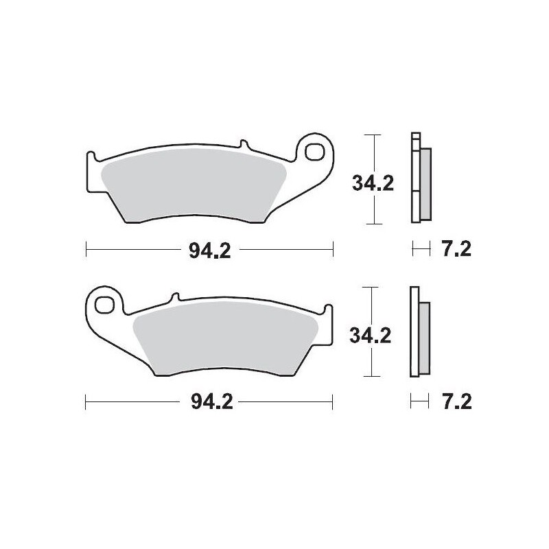 Pastillas de freno sinterizadas Moto-Master Racing GP - 93412