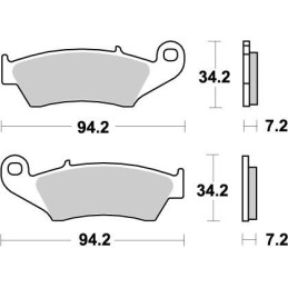 Pastillas de freno sinterizadas Moto-Master Nitro - 93421
