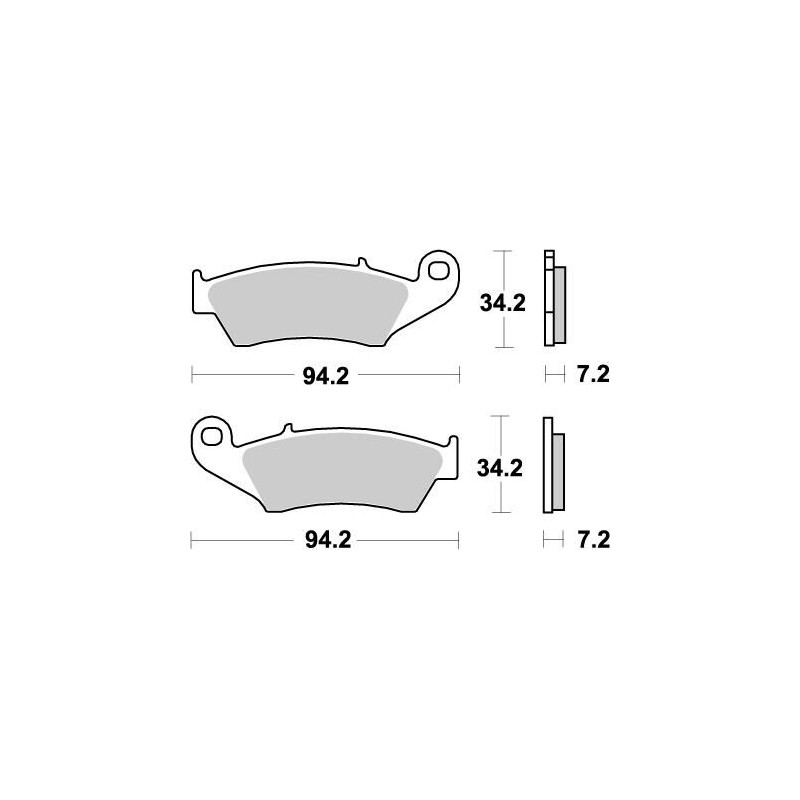Pastillas de freno sinterizadas Moto-Master Nitro - 93421