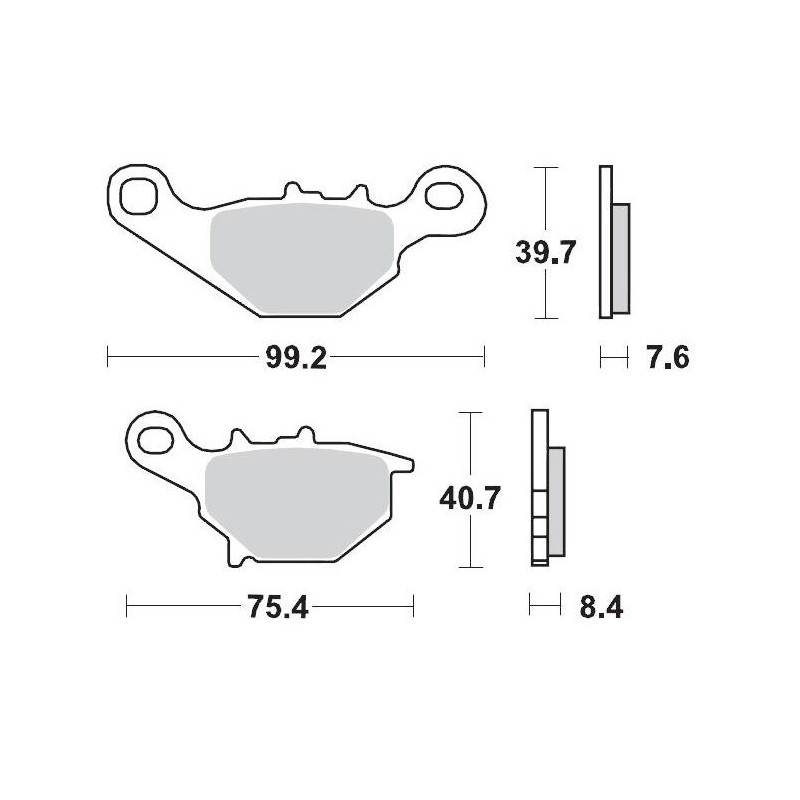 Pastillas de freno sinterizadas Moto-Master Nitro - 93521