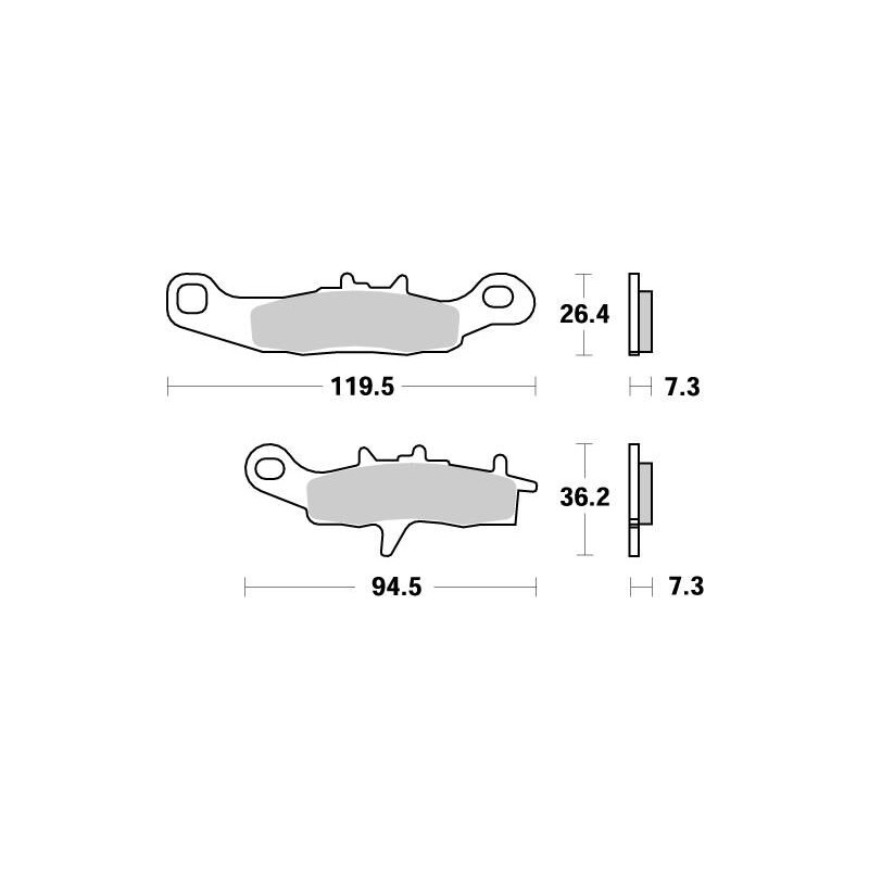 Pastillas de freno sinterizadas Moto-Master Nitro - 93921