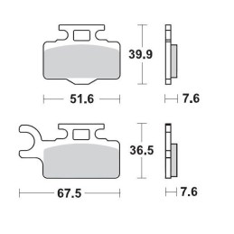 Pastillas de freno sinterizadas Moto-Master Racing - 94111