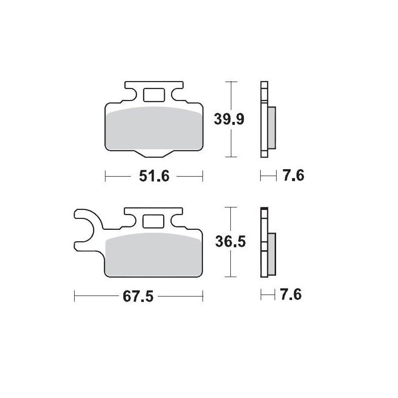 Pastillas de freno sinterizadas Moto-Master Racing - 94111