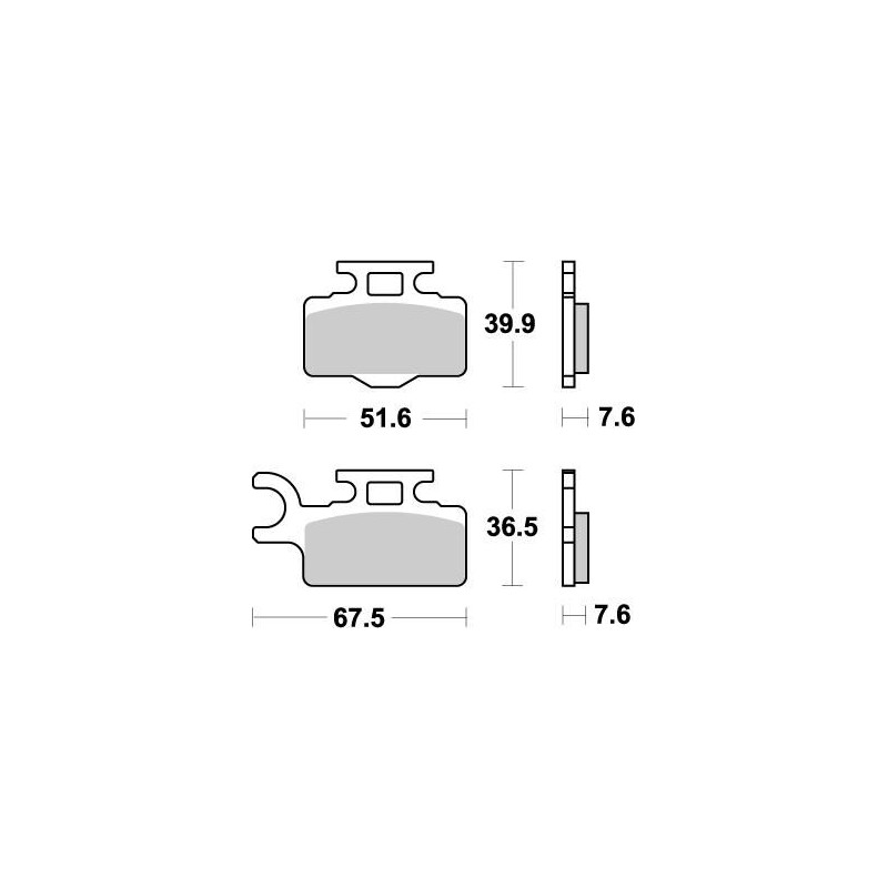 Pastillas de freno sinterizadas Moto-Master Nitro - 94121