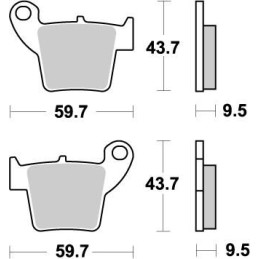 Pastillas de freno sinterizadas Moto-Master Nitro - 94321