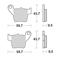 Pastillas de freno sinterizadas Moto-Master Nitro Sport - 94322