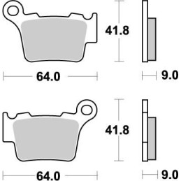 Pastillas de freno sinterizadas Moto-Master Nitro - 94421