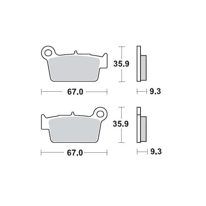 Pastillas de freno sinterizadas Moto-Master Racing GP - 94512