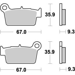 Pastillas de freno sinterizadas Moto-Master Nitro - 94521