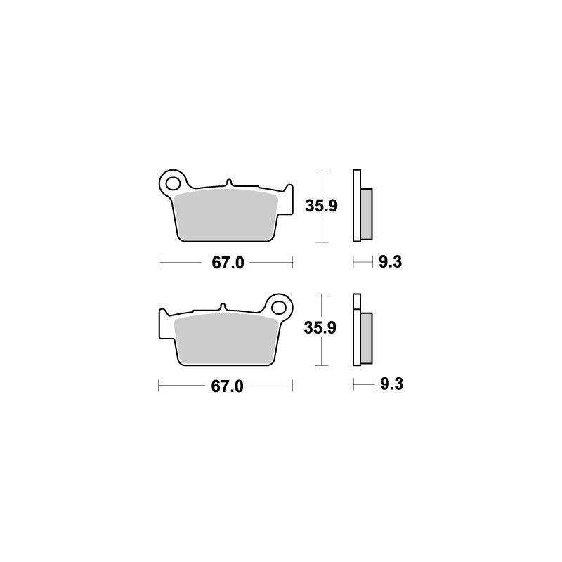 Pastillas de freno sinterizadas Moto-Master Nitro - 94521