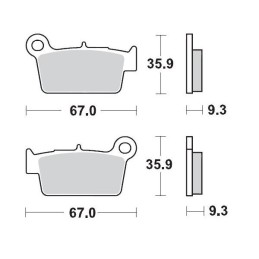 Pastillas de freno sinterizadas Moto-Master Nitro Sport - 94522