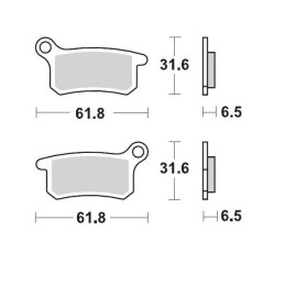 Pastillas de freno sinterizadas Moto-Master Racing GP - 94612