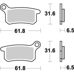 Pastillas de freno sinterizadas Moto-Master Nitro - 94621