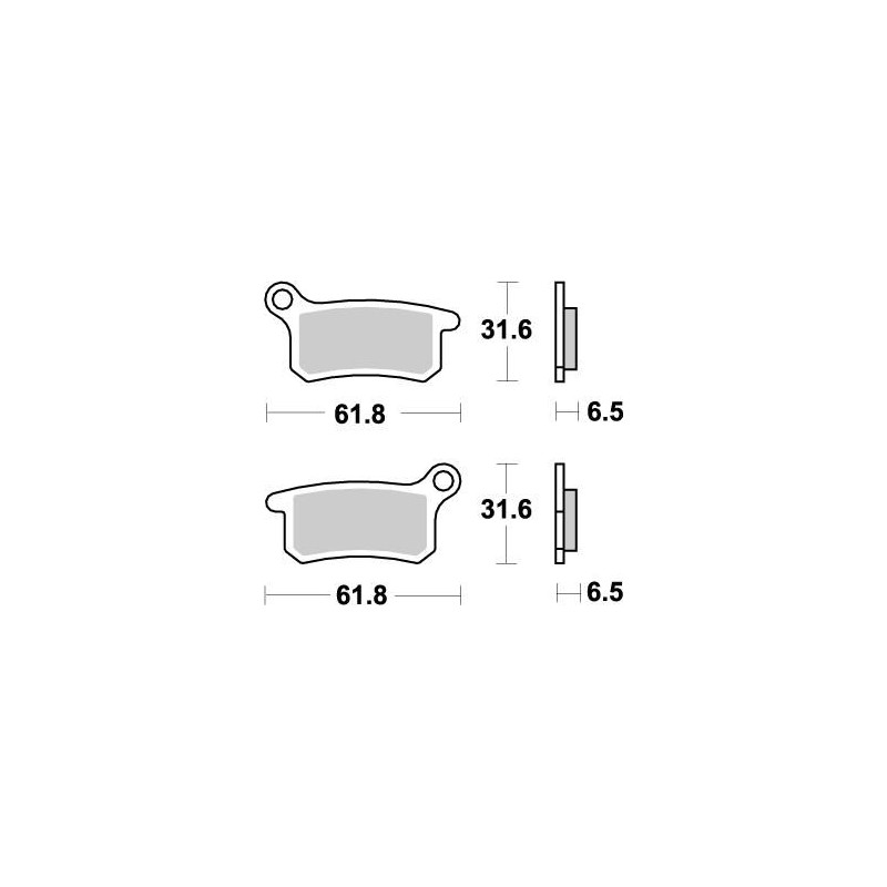 Pastillas de freno sinterizadas Moto-Master Nitro - 94621