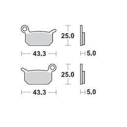 Pastillas de freno sinterizadas Moto-Master Racing - 94711