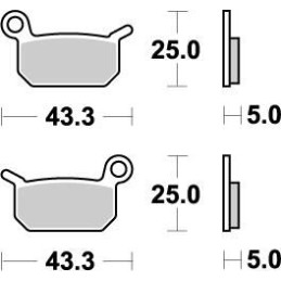 Pastillas de freno sinterizadas Moto-Master Nitro - 94721