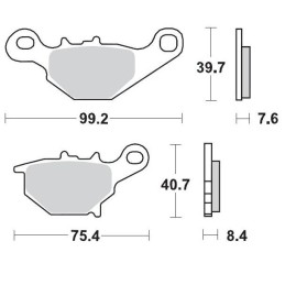 Pastillas de freno sinterizadas Moto-Master Racing - 94811