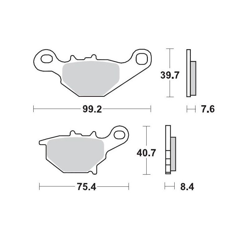Pastillas de freno sinterizadas Moto-Master Racing - 94811