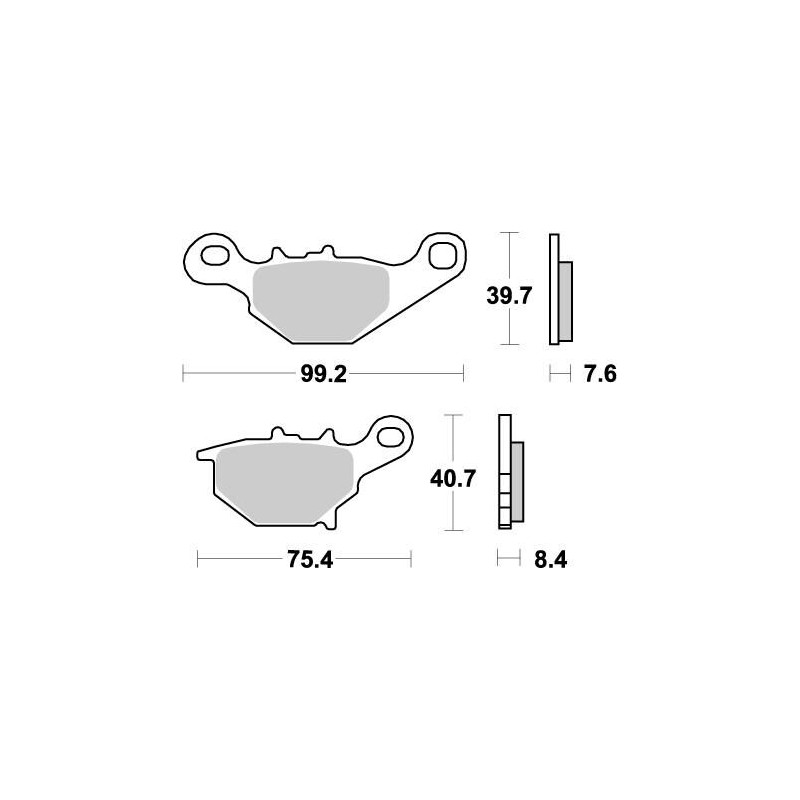 Pastillas de freno sinterizadas Moto-Master Nitro - 94821