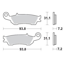 Pastillas de freno sinterizadas Moto-Master Racing GP - 94912