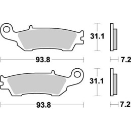 Pastillas de freno sinterizadas Moto-Master Nitro - 94921