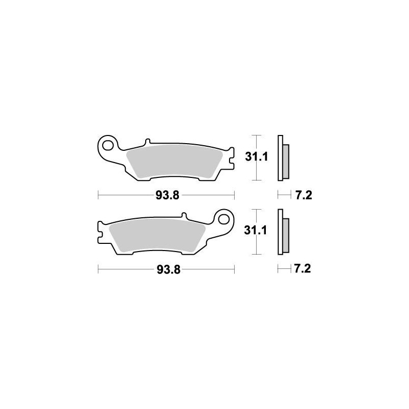 Pastillas de freno sinterizadas Moto-Master Nitro - 94921
