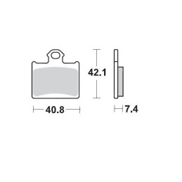 Pastillas de freno sinterizadas Moto-Master Racing GP - 96712