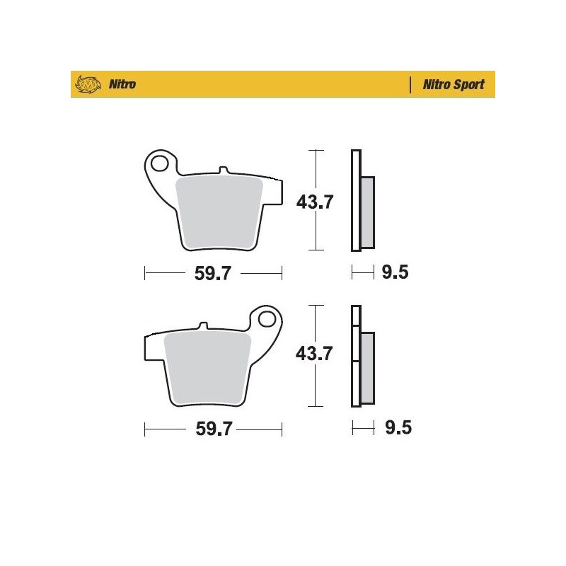 Pastillas de freno sinterizadas Moto-Master Nitro Sport - 99022