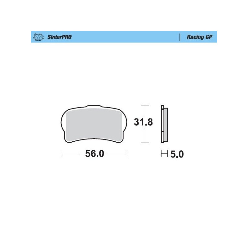 Pastillas de freno sinterizadas Moto-Master Racing GP - 99512