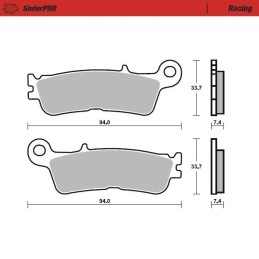 Pastillas de freno sinterizadas Moto-Master Racing - 99811