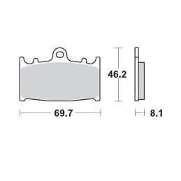 Pastillas de freno sinterizadas Moto-Master Racing GP - 99912