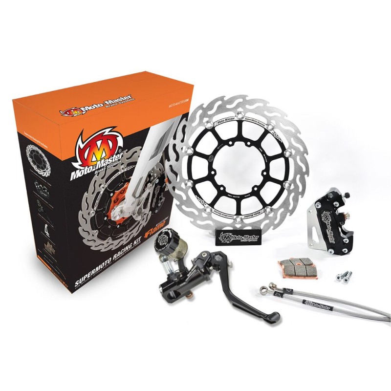 Kit de freno delantero supermoto Racing 320 mm con bomba radial RMC-R Moto-Master