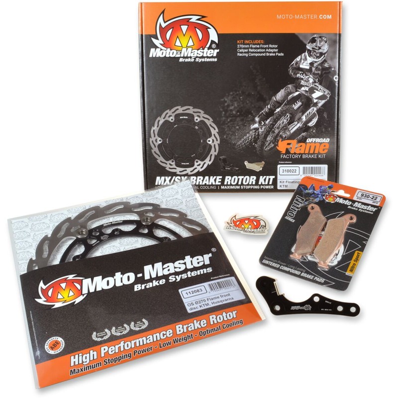 Kit de freno delantero con disco flotante Flame 270 mm Moto-Master - 310026