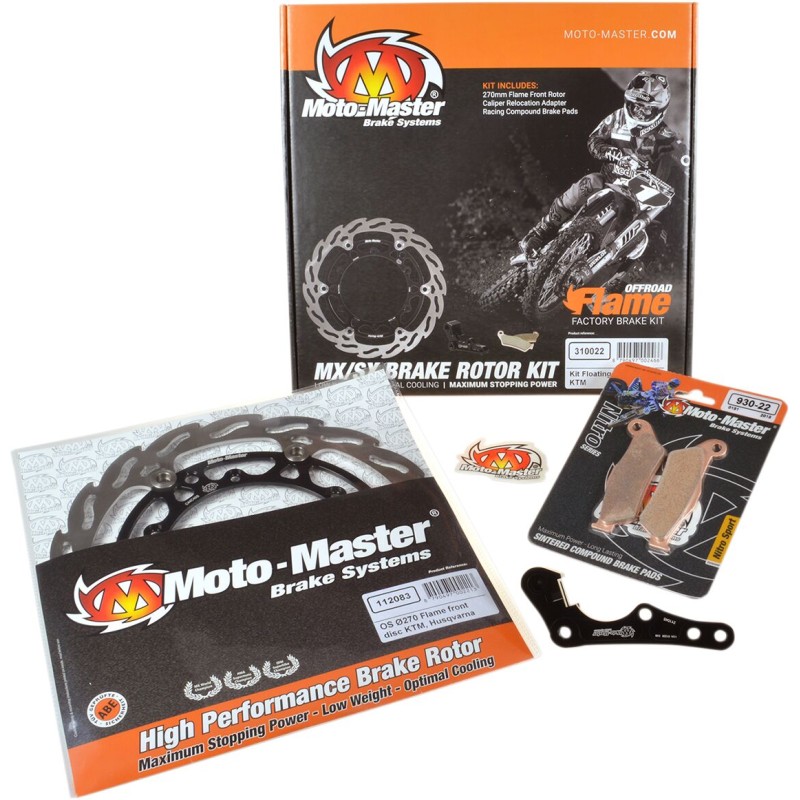 Kit de freno delantero con disco flotante Flame 270 mm Moto-Master - 310044